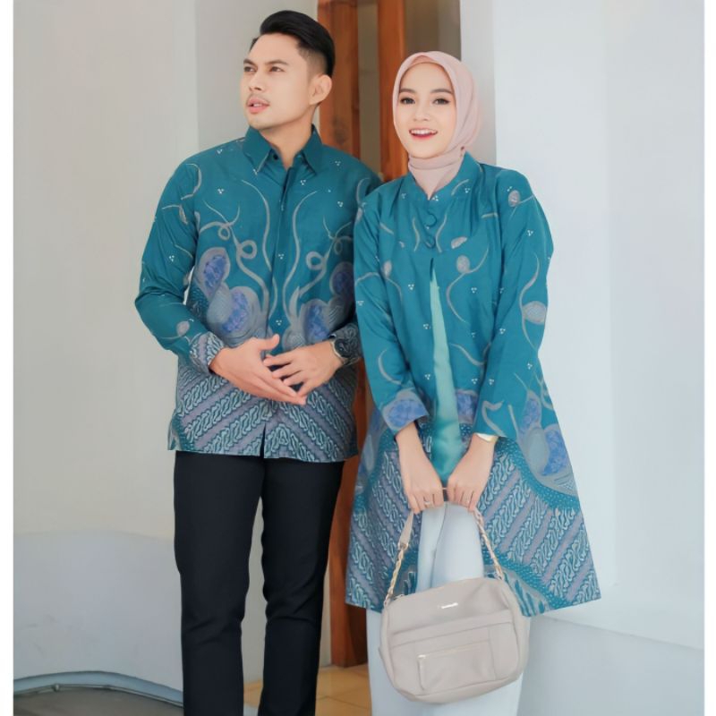 couple batik parrang bolero tosca original hilmi super seragam batik kombinasi lengan panjang batik 