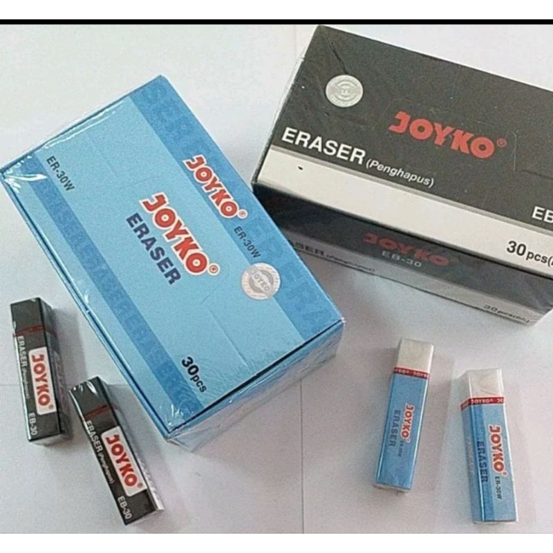 

Penghapus Pensil Joyko Tanggung / Eraser EB 30 Hitam Black / ER 30 Putih White