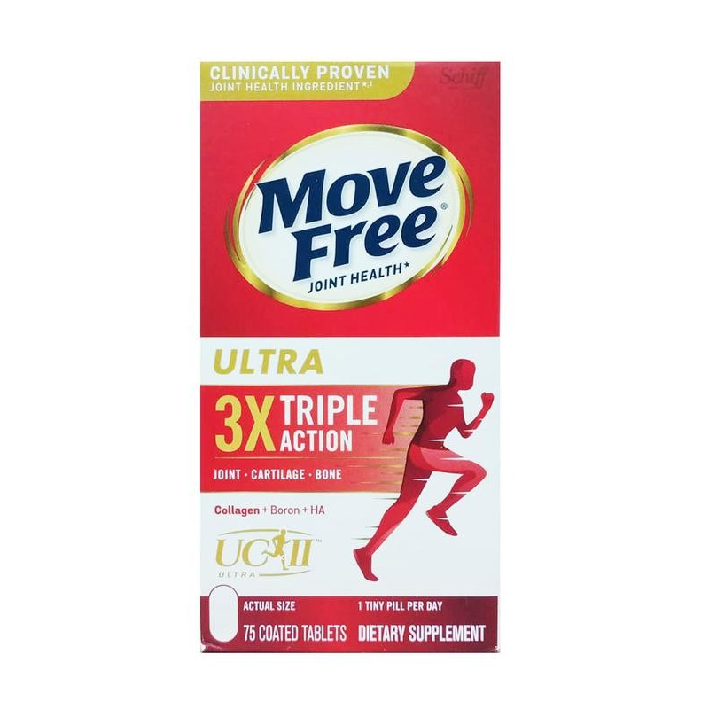 Schiff Schif Move Free Movefree Joint Join Health Ultra Triple 75 kapsul tablet Suplemen Vitamin Nut