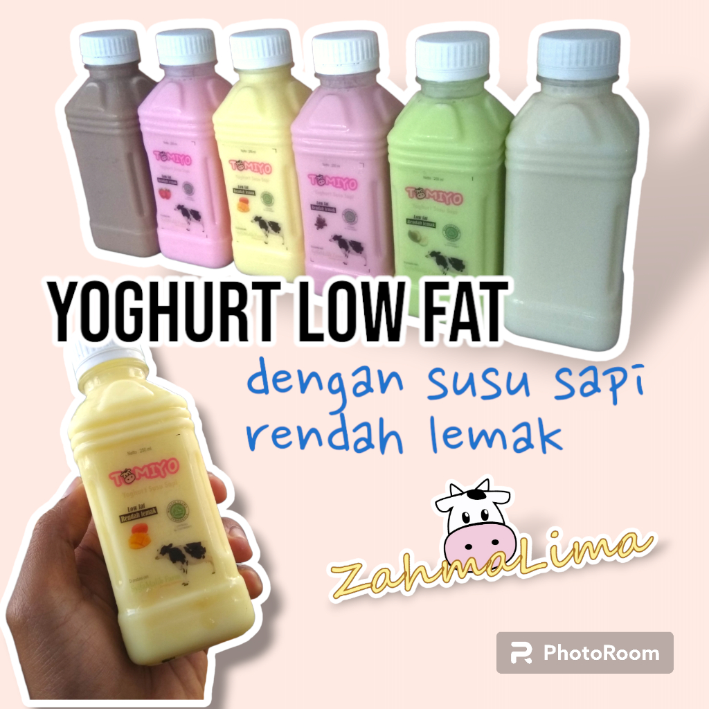 

YOGURT / Yoghurt Drink Tomiyo 250 ml Rendah Lemak (Low Fat)