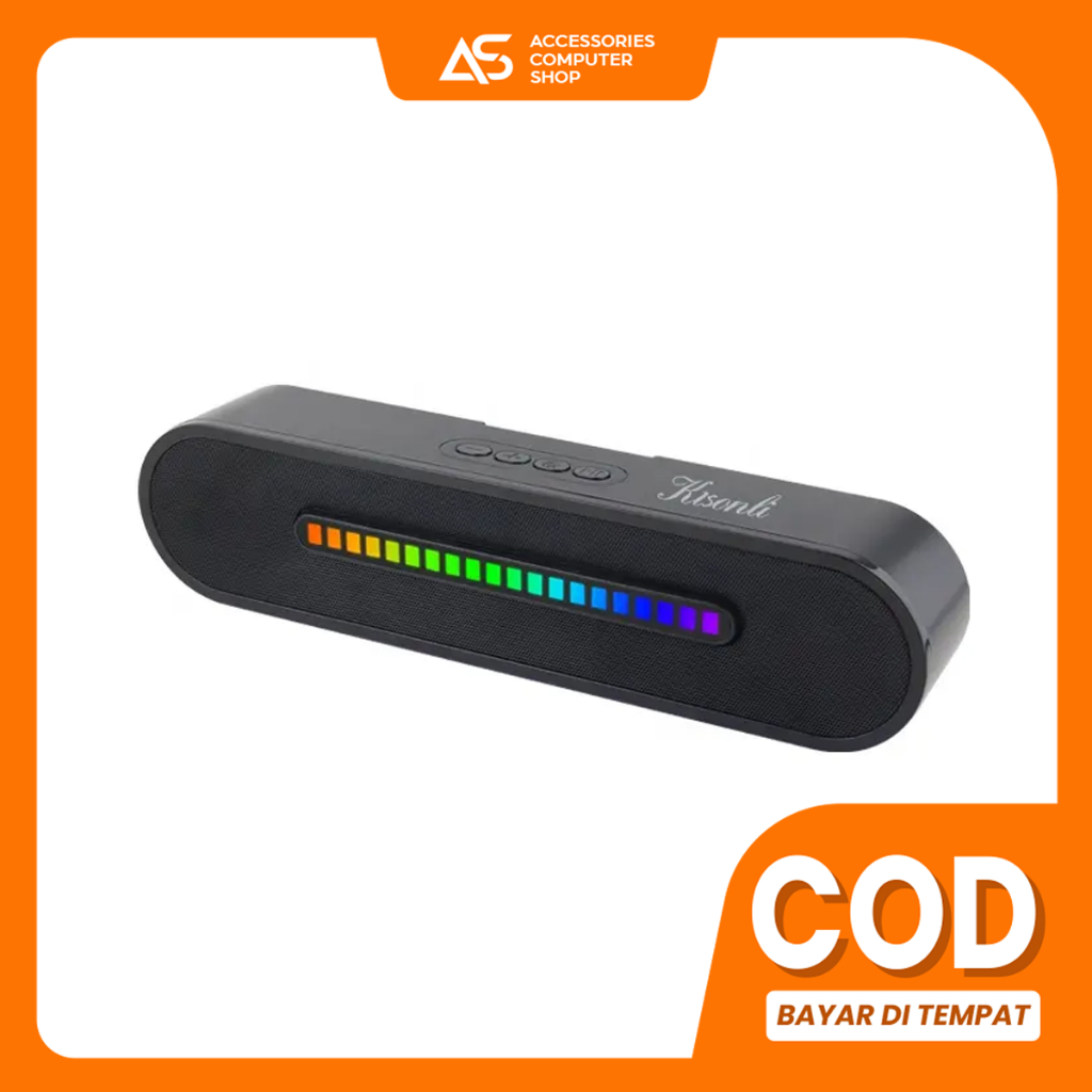 Speaker Bluetooth LED-916 Kisonli Mega Bass RGB Colorful Light 5.0 - ACS