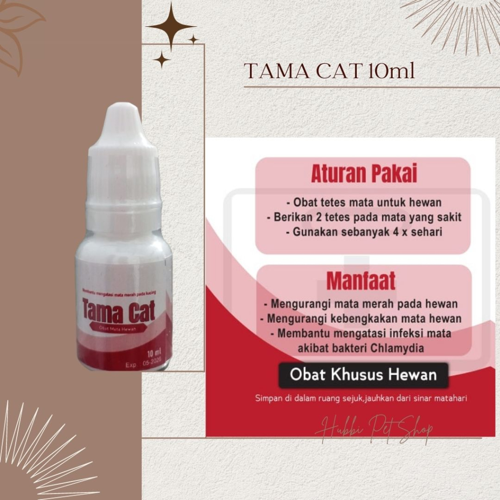 obat mata kucing clamidia - TAMA CAT 10ml-Obat tetes Mata Kucing Kitten-obat mata Anjing clamidia