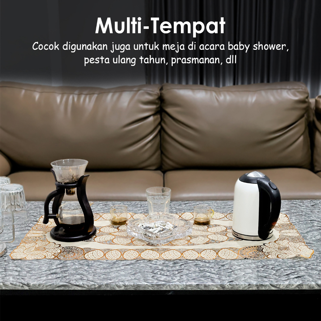 Luxuryparty D2 Taplak Meja Tamu Anti Air / Taplak Meja Tamu Sofa / Taplak Meja