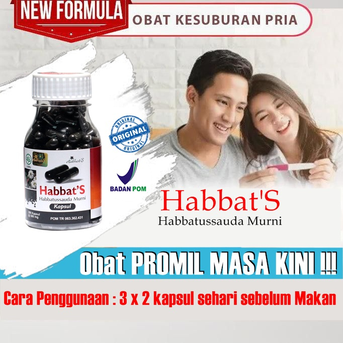 Obat herbal untuk kesuburan pria habbats murni promil obat program hamil penyubur pria obat penambah