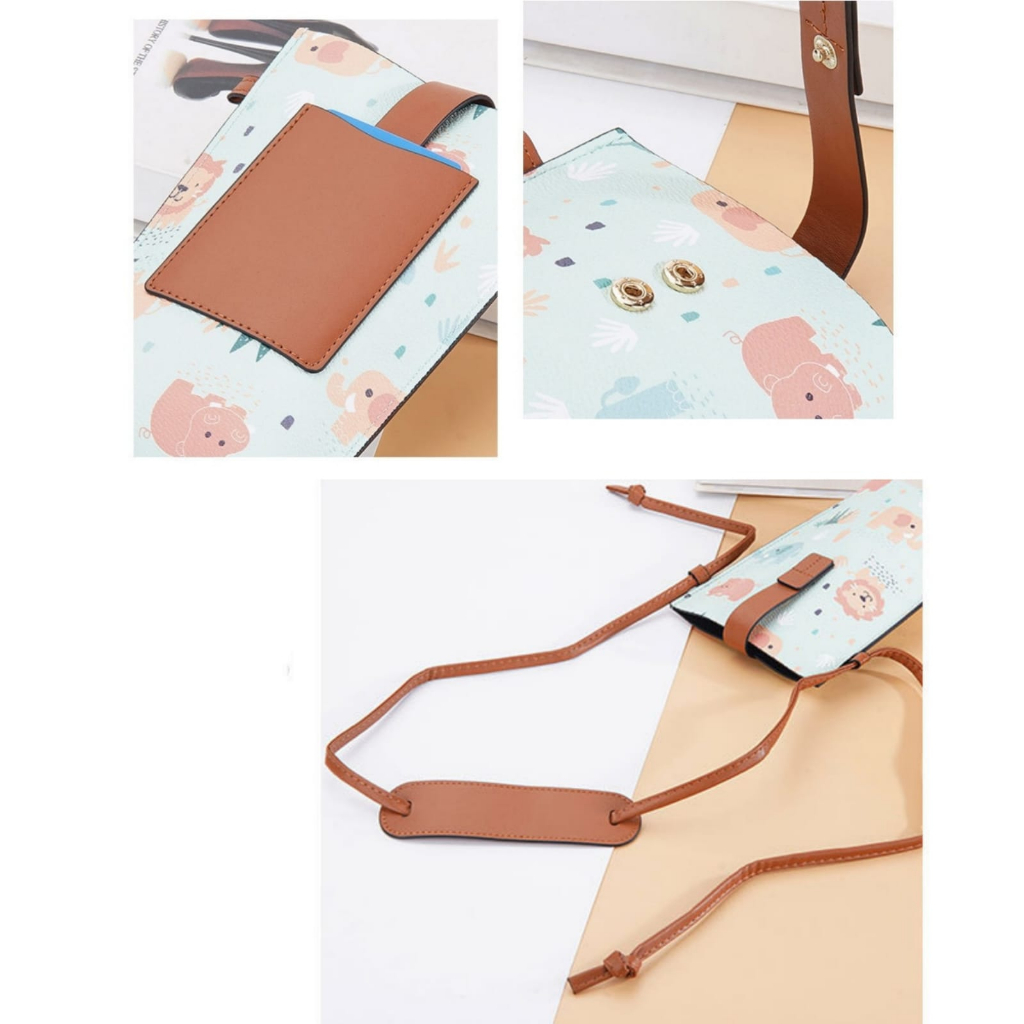 DOMPET WANITA REVITA WA732B3 SELEMPANG MUAT HP KARTU UANG BAELLERRY ORIGINAL SLING BAG KEKINIAN REMAJA MOTIF ANIMAL LUCU CEWEK MURAH BRANDED BATAM PREMIUM