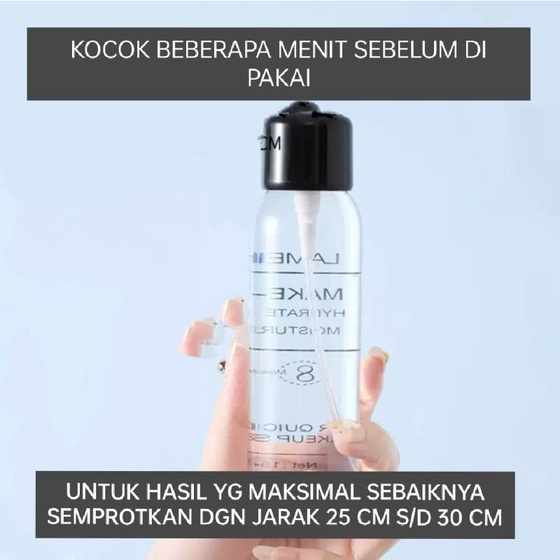 Lameila Makeup Setting Spray Hydrate and Moisturize - Semprotan Penyegar dan Pelembab Wajah