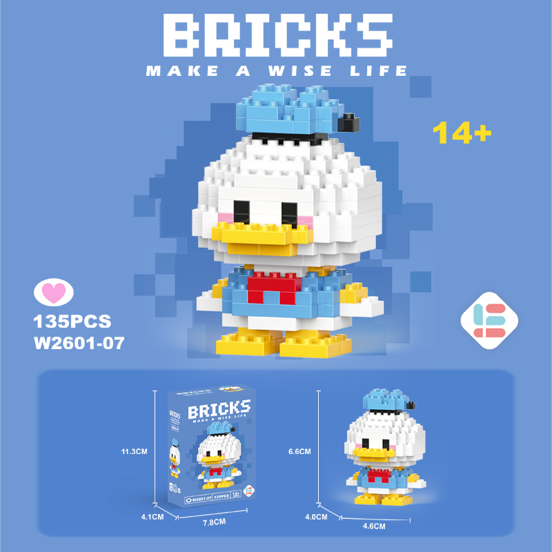 Mainan Balok Susun Model Karakter Kartun Disney LinaBell StellaLou block 3D Puzzle Nano Block