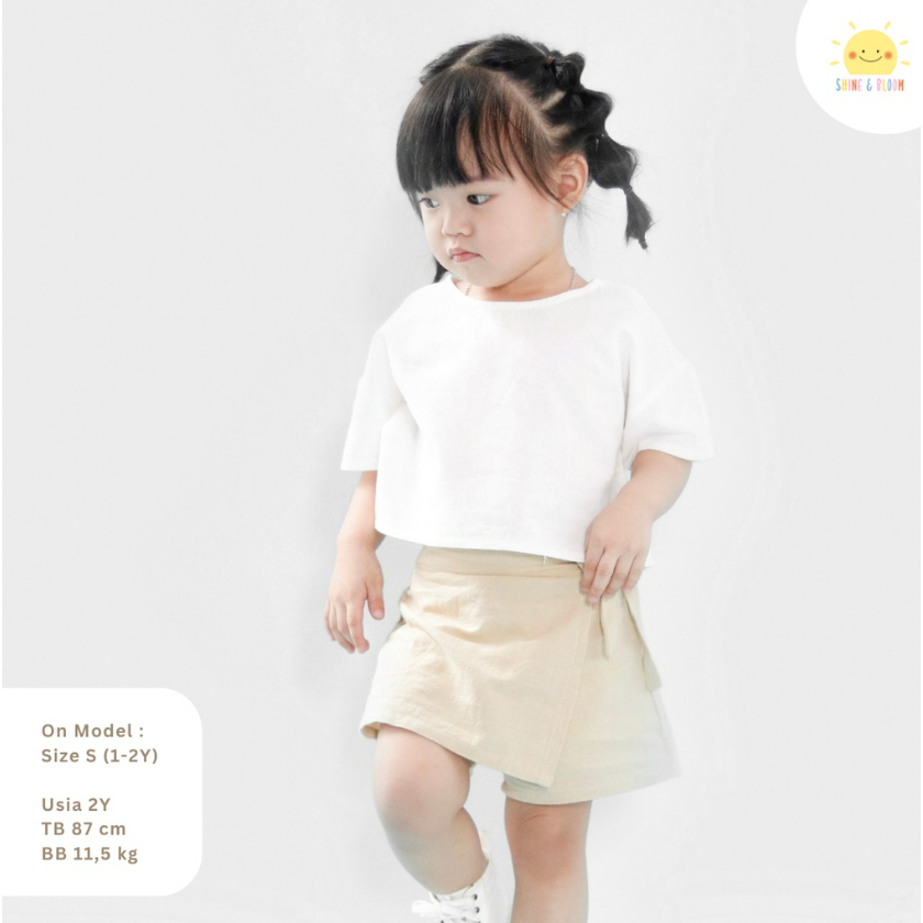 Kawaii Shorts 1-6 Tahun Skort &amp; Short Linen / Rok Celana Pita &amp; Celana Pendek Anak Perempuan CBKS SNB