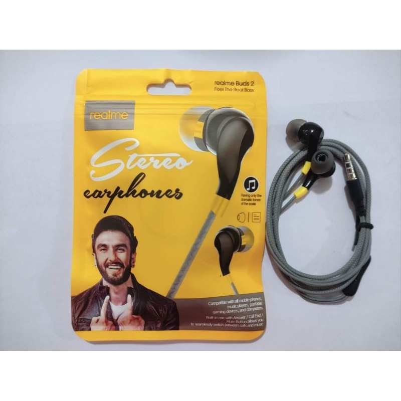 HF Headset Realme Buds 2 + Mic Extras Bass | Packing