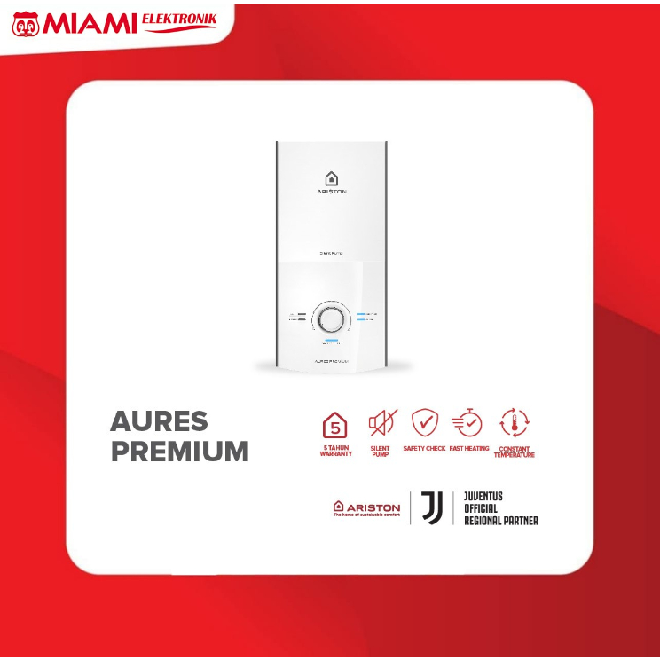 ARISTON - Instant Water Heater -Aures Premium 2400 Watt (Tanpa Tangki)