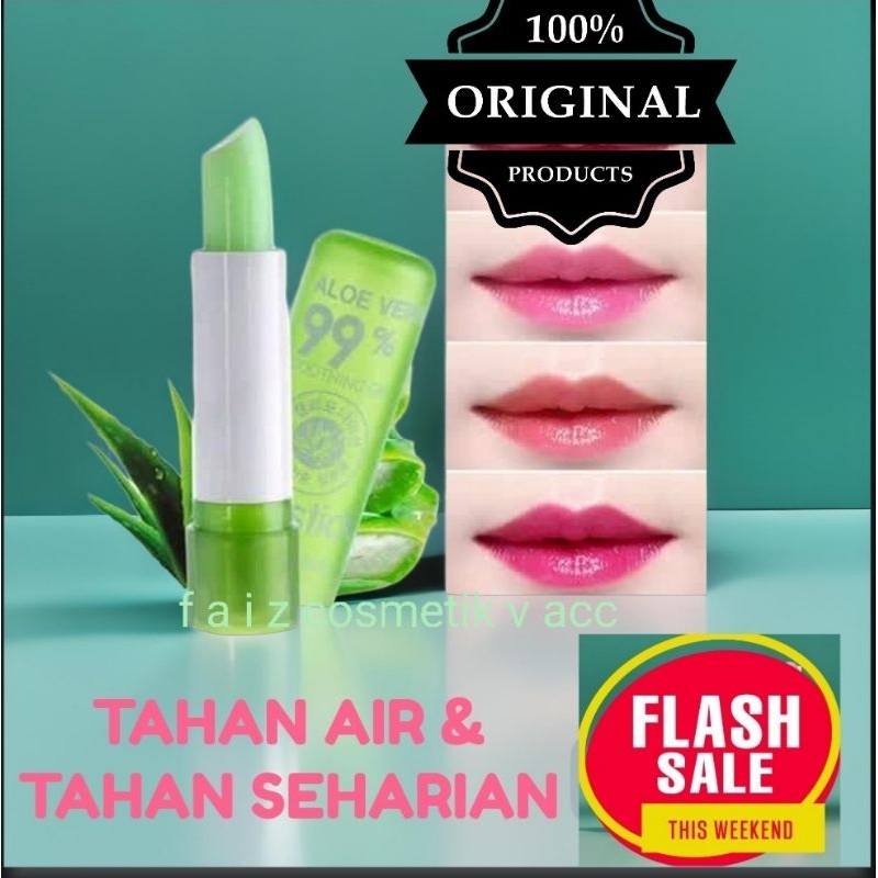 LIP BALM/ LIPSTIK/LIPSTICK ALOE VERA 99% SOOTHING GEL (HARGA PROMO)