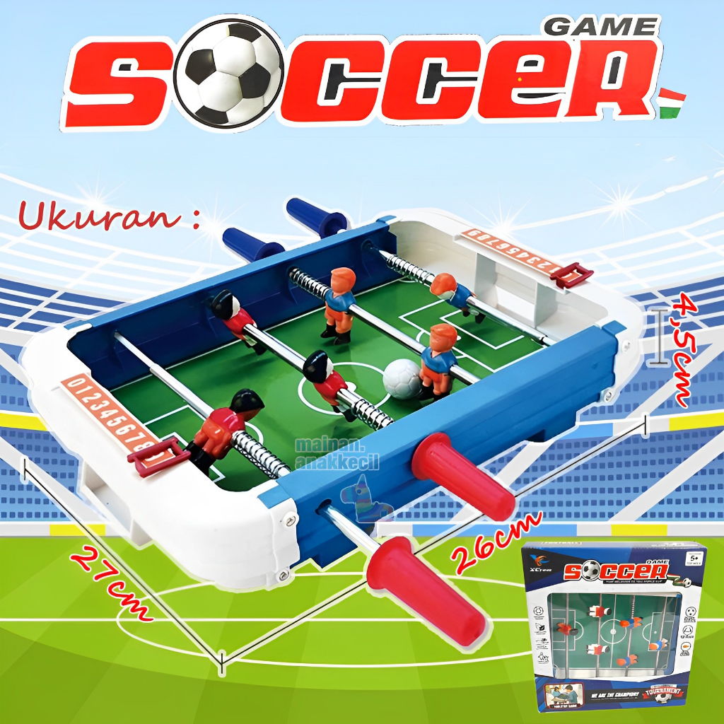 Permainan Papan Sepak Bola Meja Battle Game Soccer Board | Mainan Anak Laki Laki 3-4-5-6 Tahun Cowok