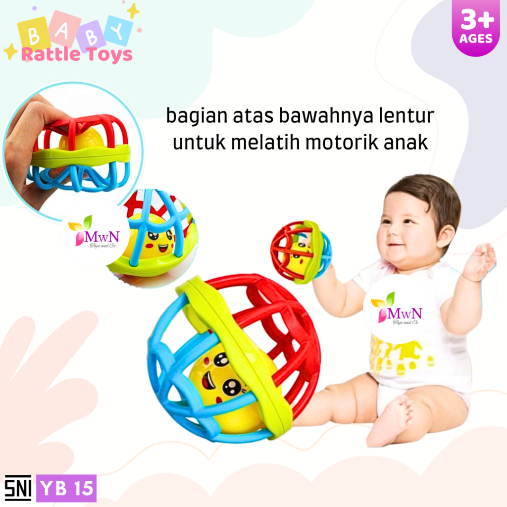 MWN Mainan Anak Bayi Baby Rattle Toys YB15