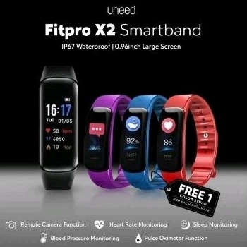UNEED Fitpro X2 Smartband IP67 Waterproof Blood Oxygen Heart Rate Sport Smart Band