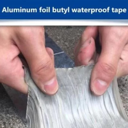 Lakban Aluminium Foil Butyl Tape Waterproof Sealing 5 cm x 5 m - M5-05 - Silver