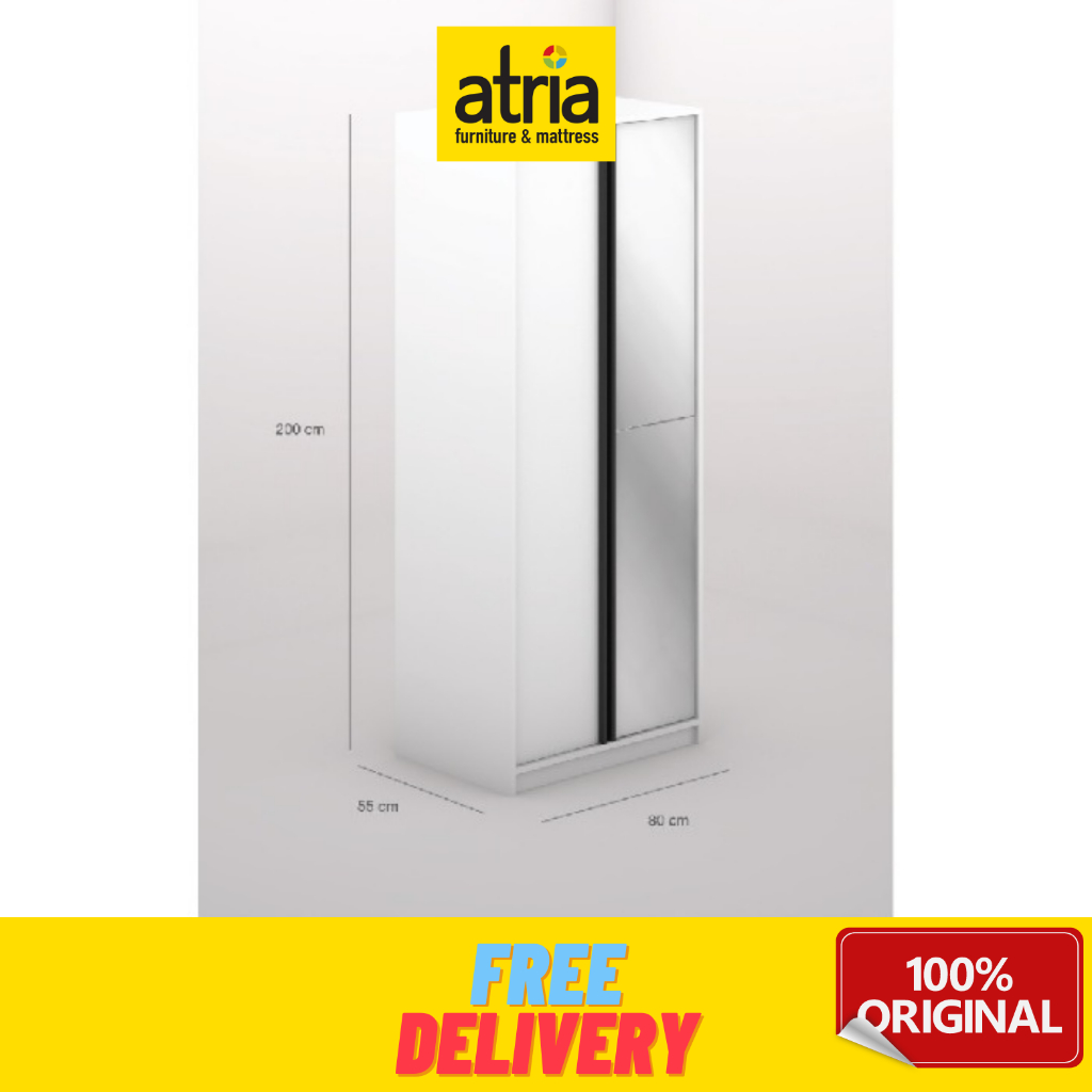 Atria Lemari Pakaian 2 Pintu Shinju White