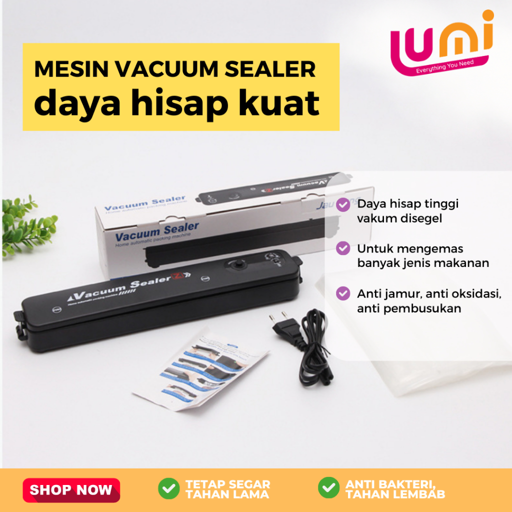 Vacum Sealer Fresh Makanan Food Packing Machine /Mesin Vacuum Sealer Makanan FOOD GRADE