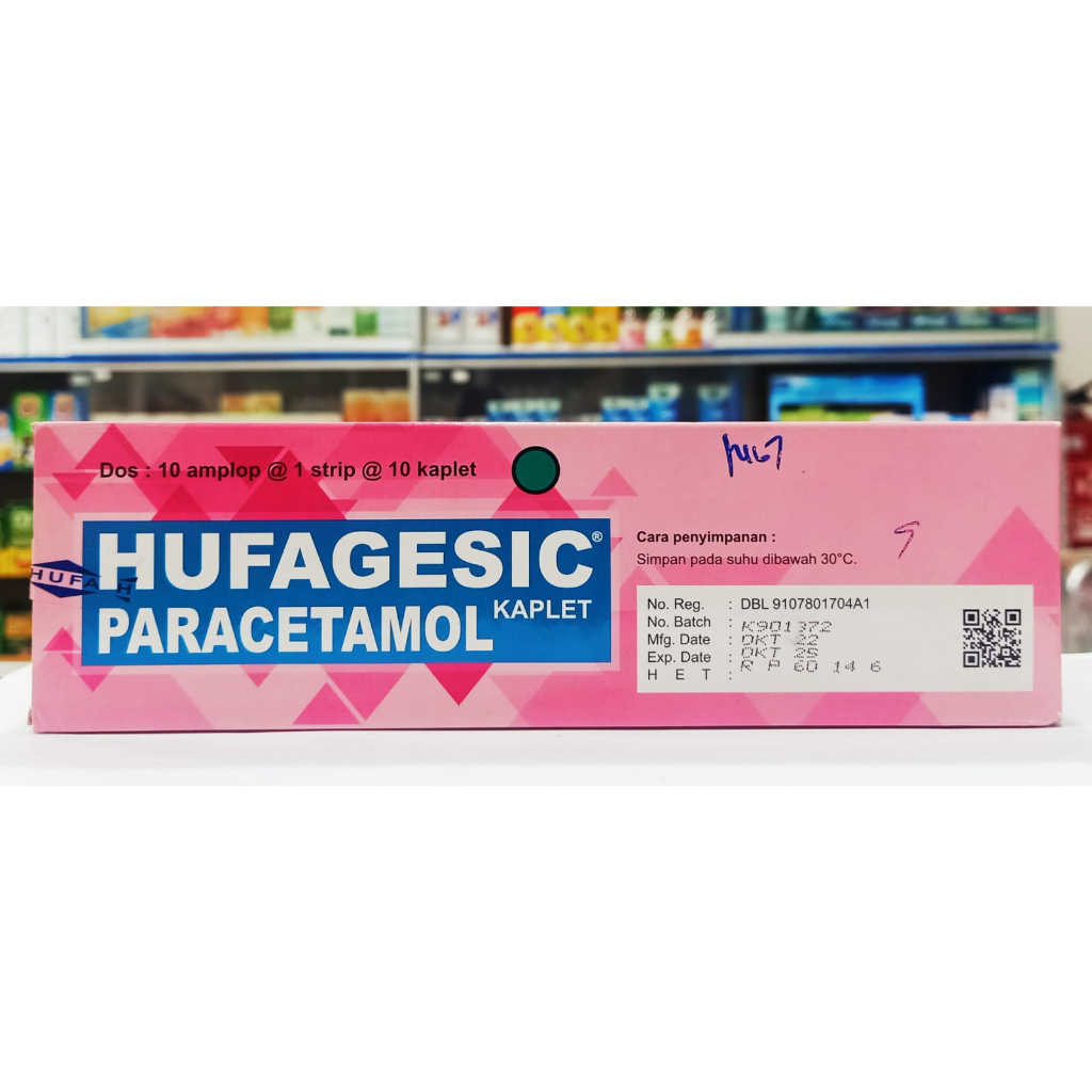 𝐇𝐮𝐟𝐚𝐠𝐞𝐬𝐢𝐜 Paracetamol 500MG 𝟏 𝐊𝐎𝐓𝐀𝐊 𝐈𝐒𝐈 𝟏𝟎𝟎 𝐊𝐀𝐏𝐋𝐄𝐓 - Obat Demam