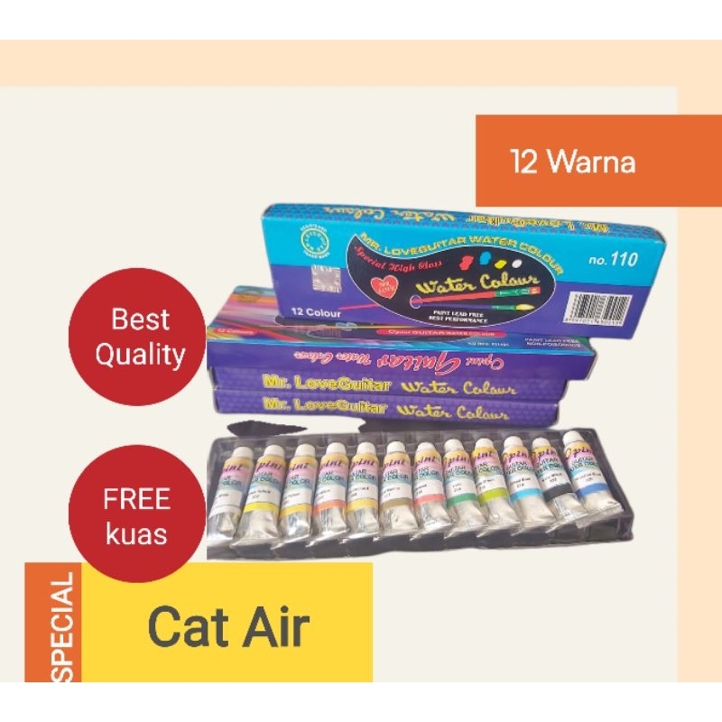 

cat air 12 warna free kuas