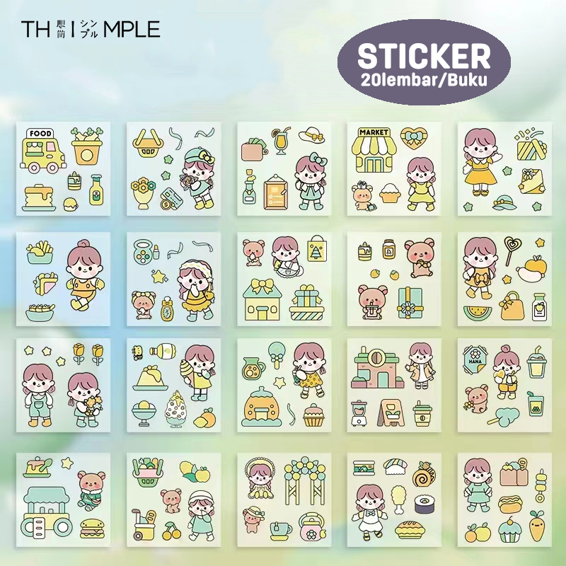 

Stiker Motif Kartun Korea Lucu Anti Air 20lbr /Dekorasi Handbook Scrapbook DIY/Stiker kartun tahan air PET-THIMPLE