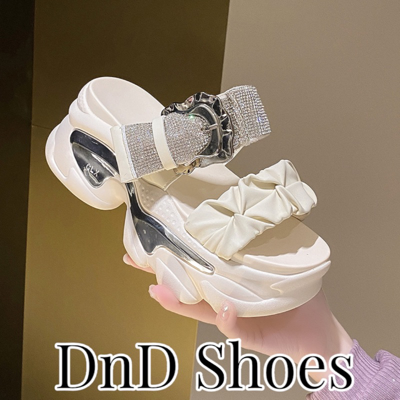 Sandal Wedges 10cm Wanita  Dane and Dine W100