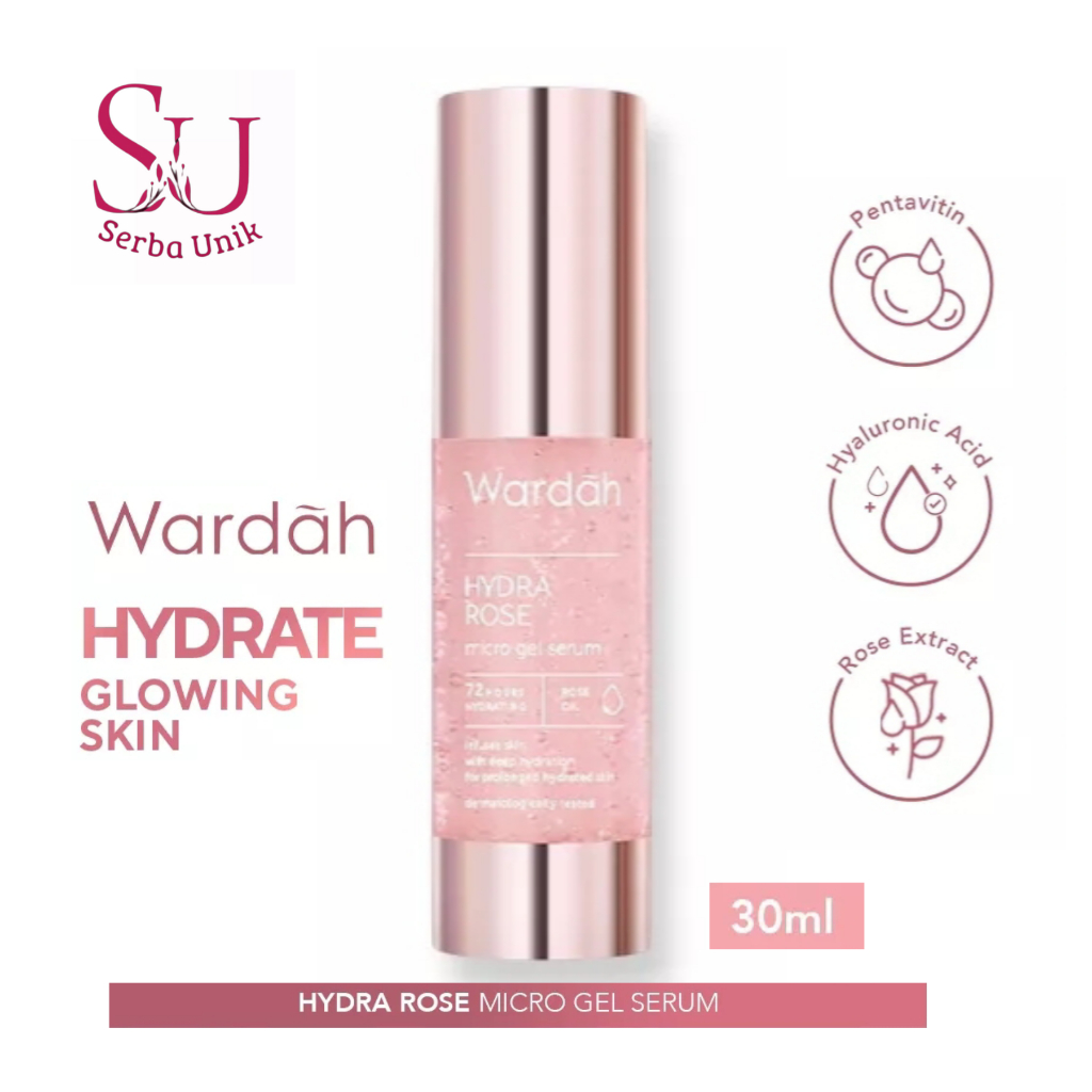 Wardah Hydra Rose Micro Gel Serum 30ml | Serum Wajah