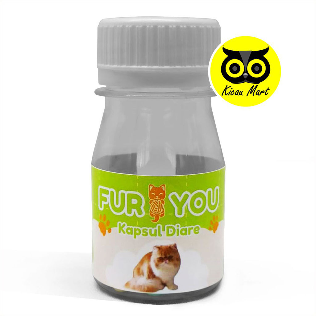 Obat Kucing Mencret Fur You Kapsul Diare Akut Kemasan Light Green Obat Mencret Sakit Perut Kembung Mules Paten Ampuh For Cat Kitten Adult Anabul