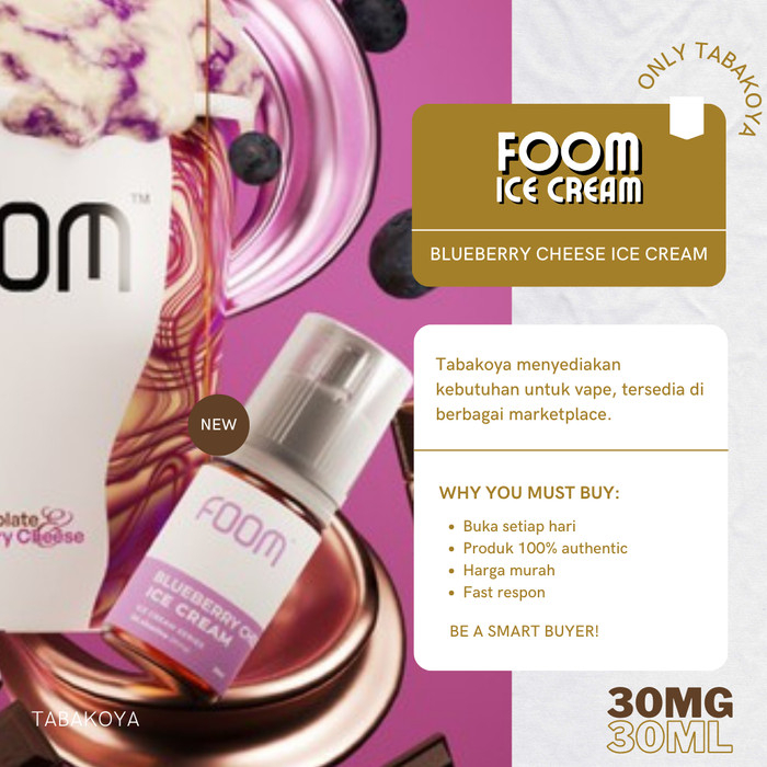 FOOM BLUEBERRY ICE CREAM 30ML 30MG