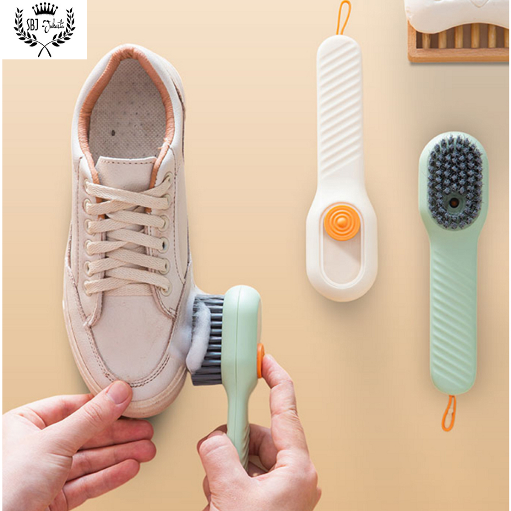 Sikat sepatu multiguna pembersih sepatu pakaian dgn tempat dispenser cair Sikat pakaian Cleaning Brush