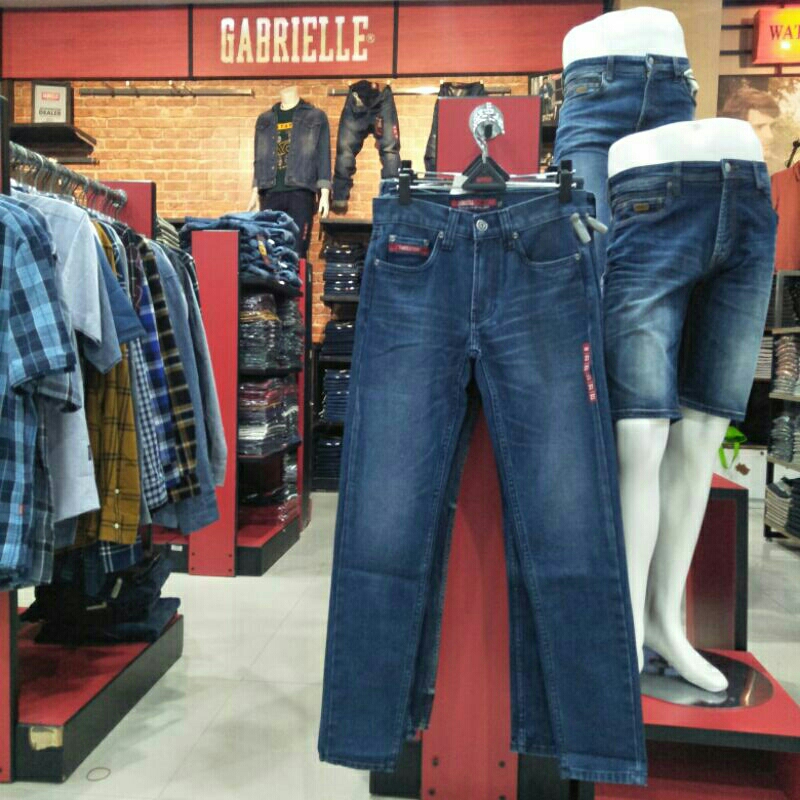 gabrielle celana panjang jeans pria slimfit