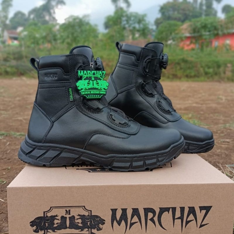 SEPATU PDL TALI PUTAR MODEL TERBARU KULIT SAPI ASLI MERK MARCHAZ SEPATU PDL DINAS LAPANGAN UNTUK TNI POLRI SECURITY SATPAM