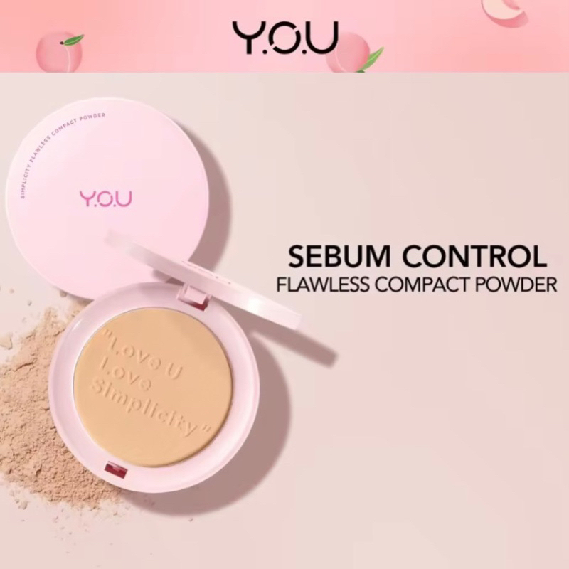 YOU Simplicity Flawless Compact Powder N407 Neutral Sand | Compact Powder | Bedak Padat