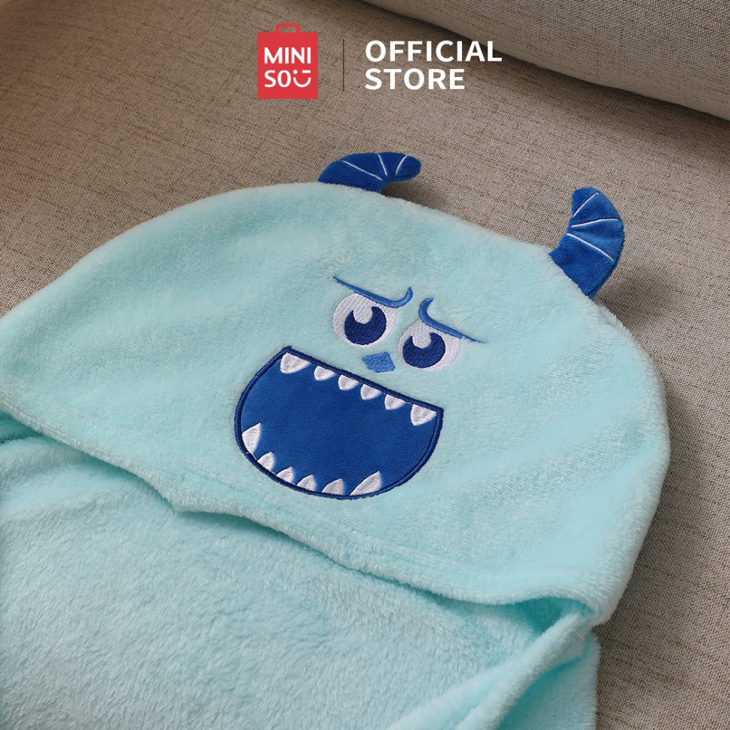 MINISO Selimut Dengan Topi Lotso Blanket with Hat Toy Story Collection Alien James Sullivan Kain Lembut Penyerapan Air Cepat 100*80cm-5