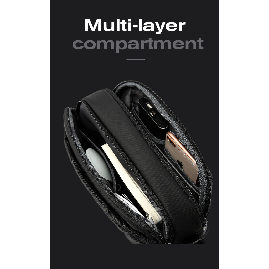 Bange BG7717 Tas Selempang Bange Sling Bag Shoulder Chest Bag Pria