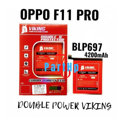 Baterai Viking Oppo F11 Pro/BLP697 Batu Batre Batere Baterei Batrei Battery Batrey