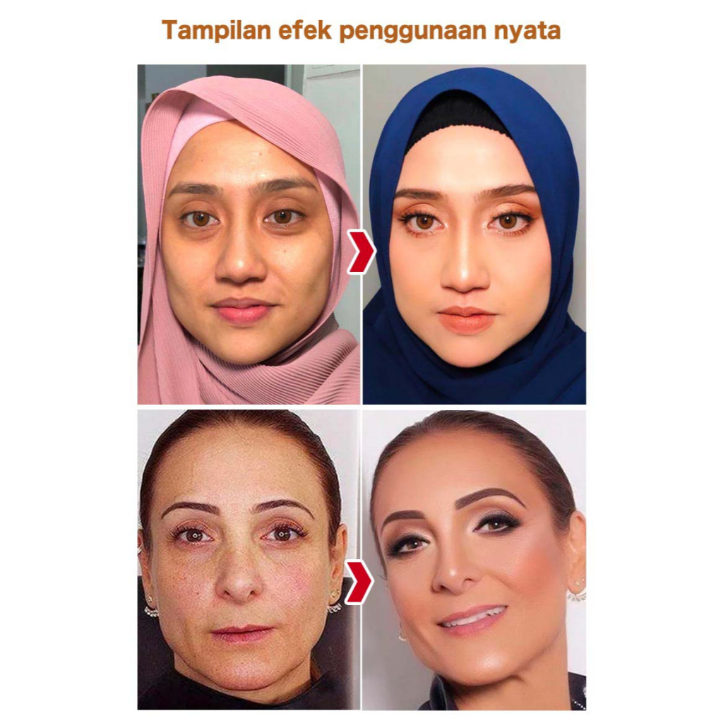 Lisa Same Style Shimmer Liquid Foundation concealer kedua, Melembabkan Cakupan Tahan Lama 24 jam, SPF50+ PA+++