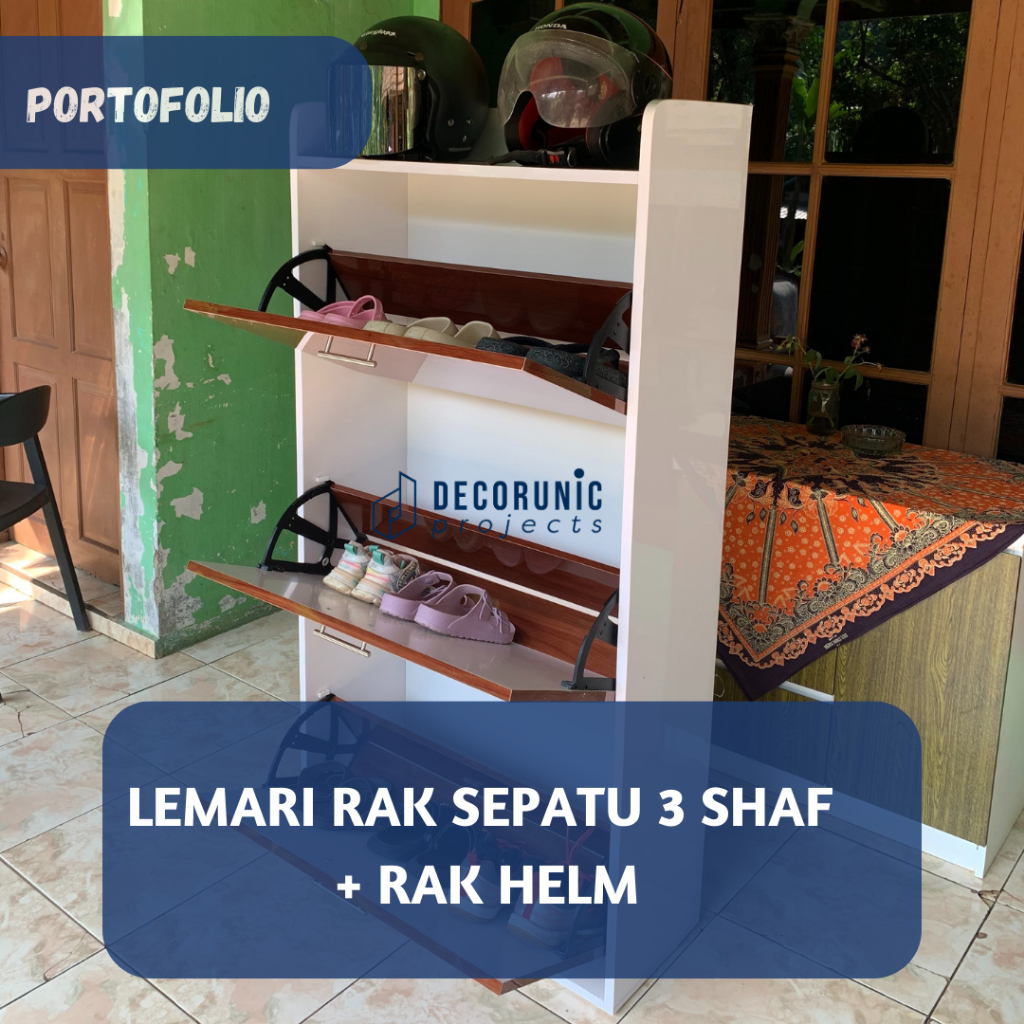 Nakas Drawer Minimalis dengan 2 Laci Tersembunyi