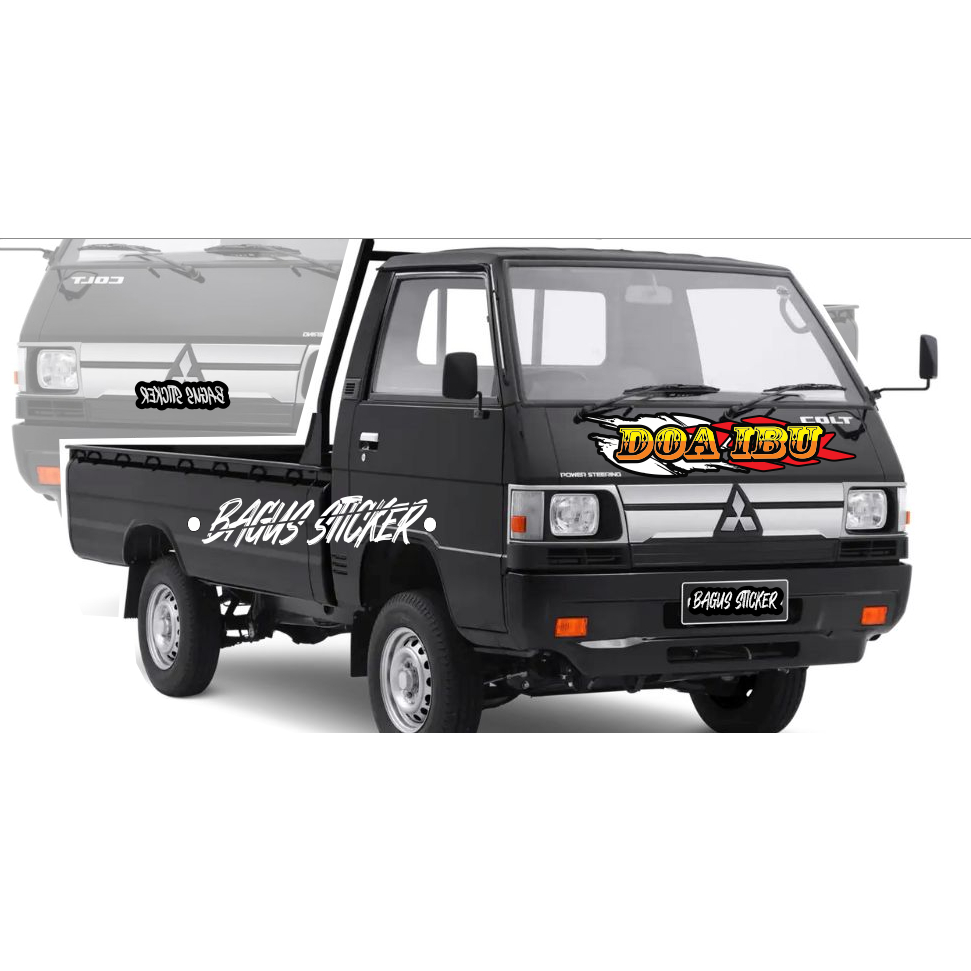 STICKER CUTTING MOBIL PICK UP L300 "DOA IBU"