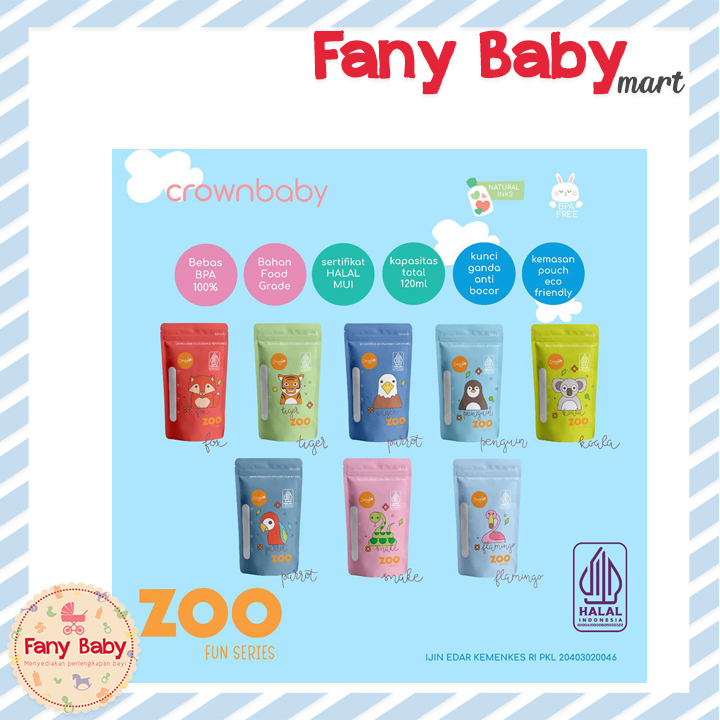 CROWN SNUGGLE TEMPERATURE SENSOR BREASTMILK STORAGE BAG / CR6138