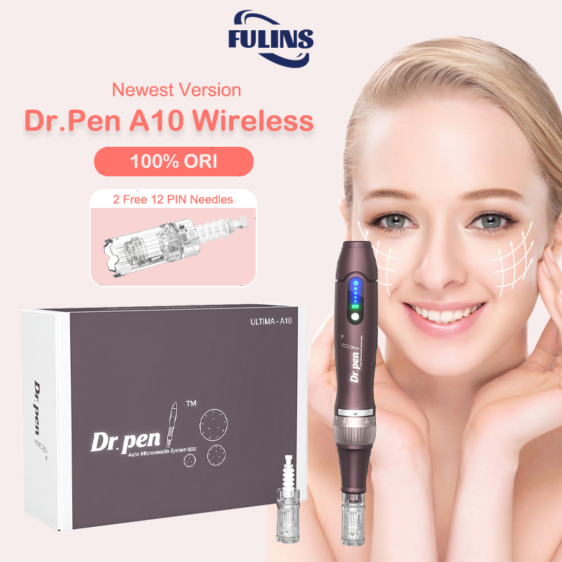 sHopYi- 100% ORINewest Dr.Pen A10 Wireless Nano-Needle Electric DERMAPEN A10-W MTS Alat BB Glow