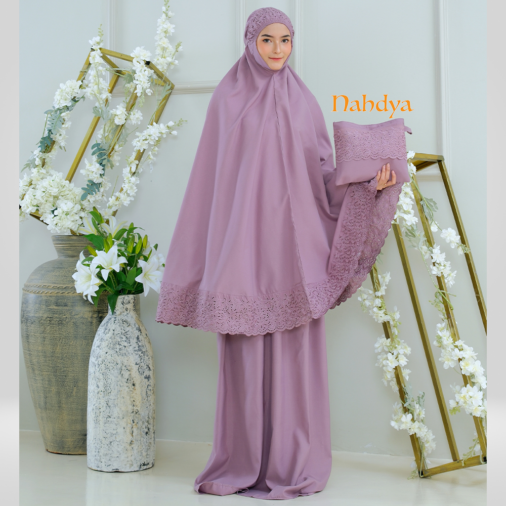 Mukena Dewasa Khatijah Premium Mukenah Dewasa Jumbo khatijah Free Tas Cantik By STOKMEE