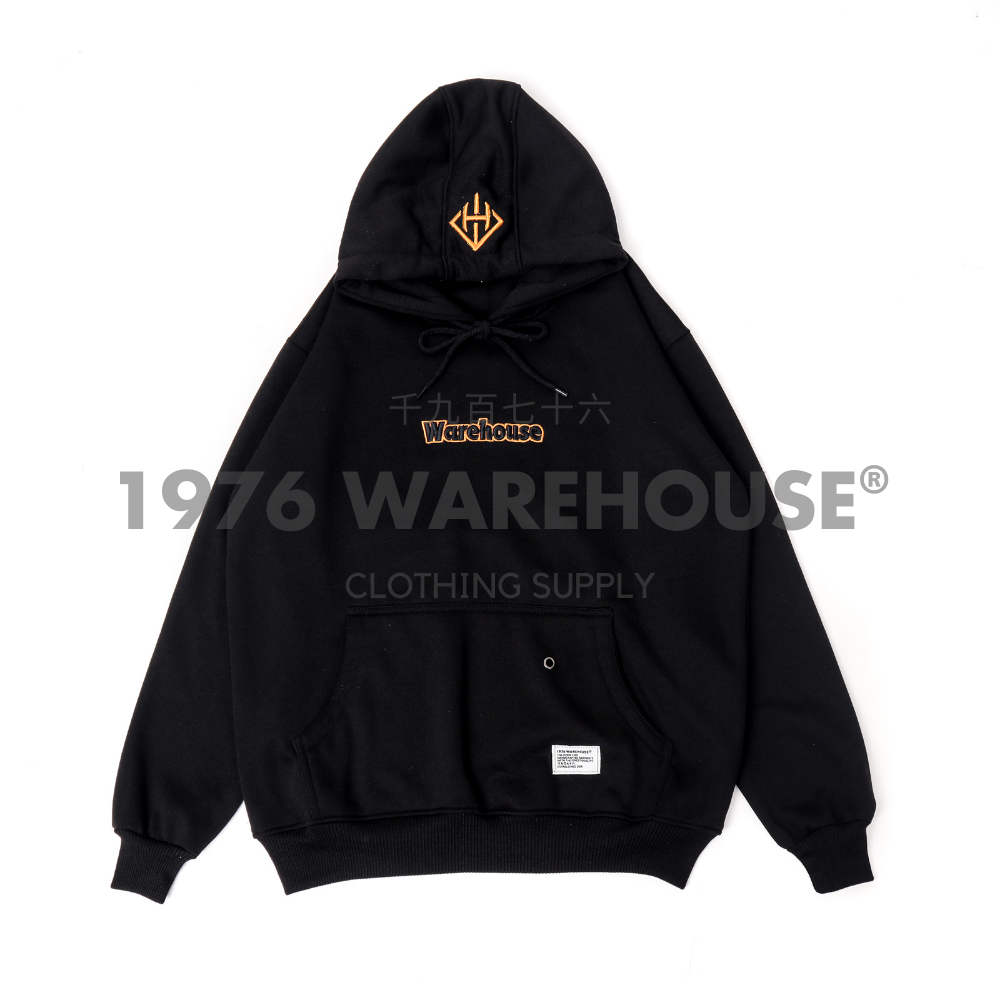 Warehouse Hoodie Jumper Unisex Tebal Gramasi 280 Premium Full Bordir Timbul 3D M - XXL