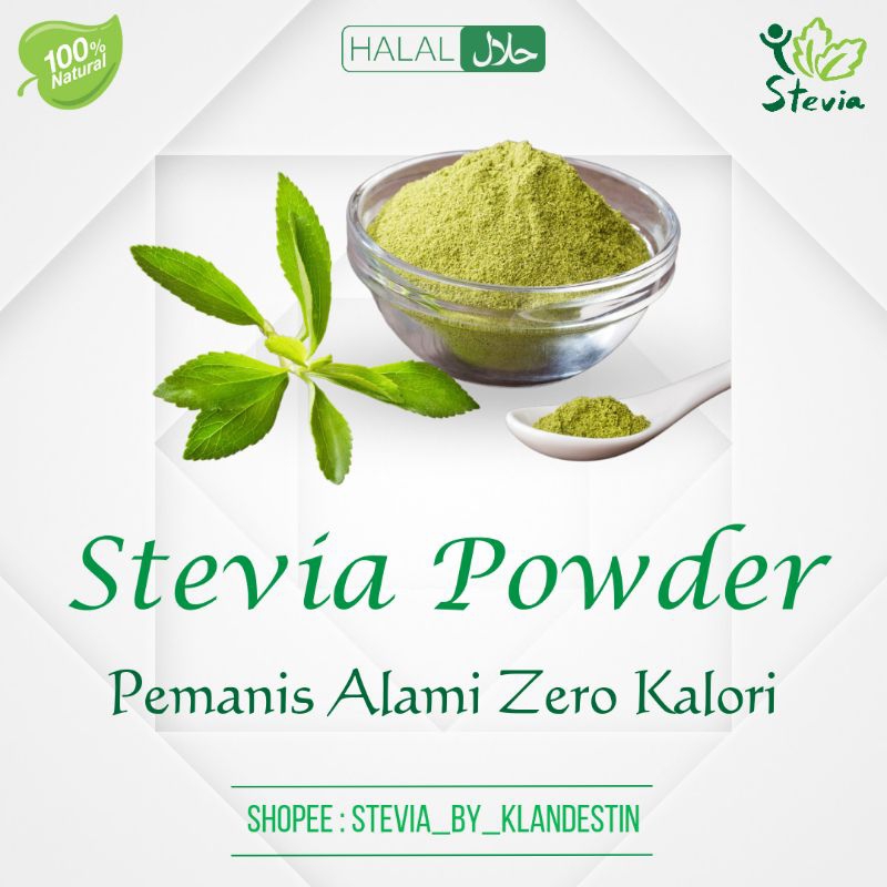 

Stevia Powder | Bubuk Stevia | Gula Stevia | Daun Stevia Pemanis Alami Pengganti Gula