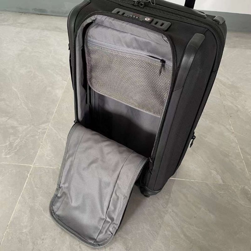 2203560 tas koper kabin series alpha 3 international dual acces 4 wheeled carry on luggage cabin