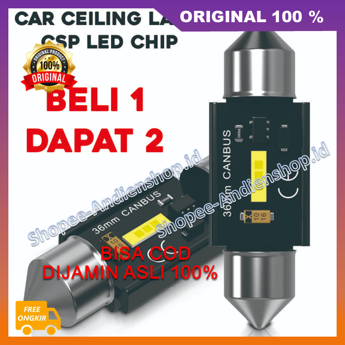 BELI 1 GRATIS 1 Car Ceiling Lamp Csp Led Chip Lampu Led Plafon Csp 100% ASLI