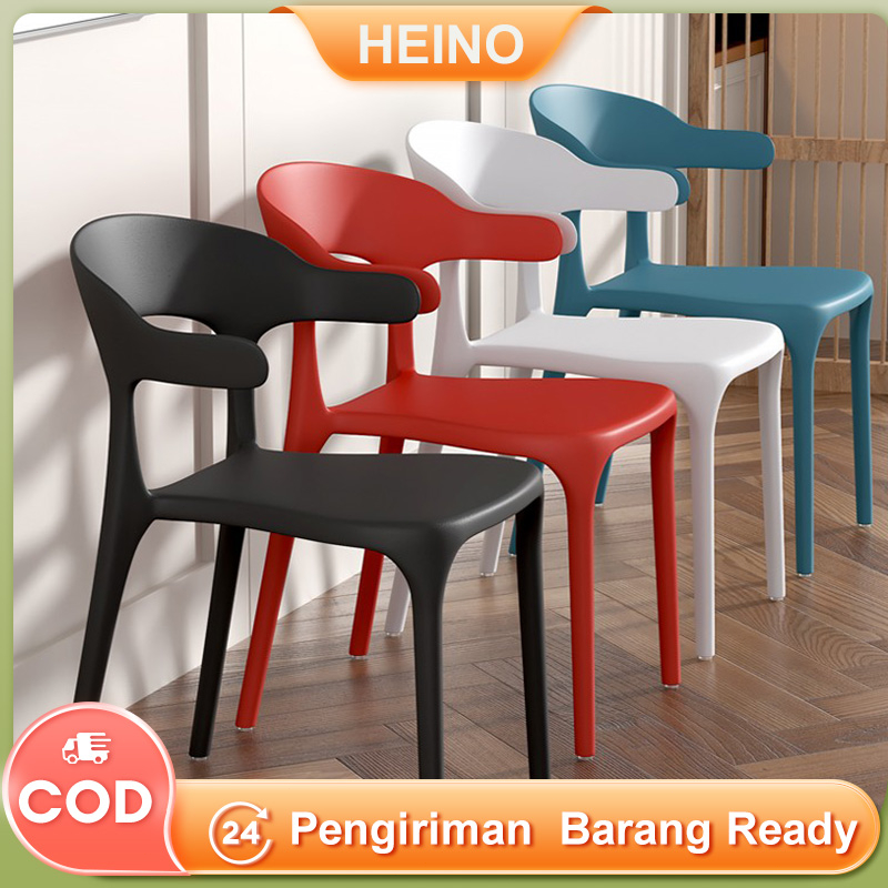 4 pcs Kursi Makan Kafe Kursi Permen Kursi Restoran Kursi Taman Luar Ruangan Kursi Plastik Kursi Bar Kursi Kantor Kursi Teras Kursi Pejabat