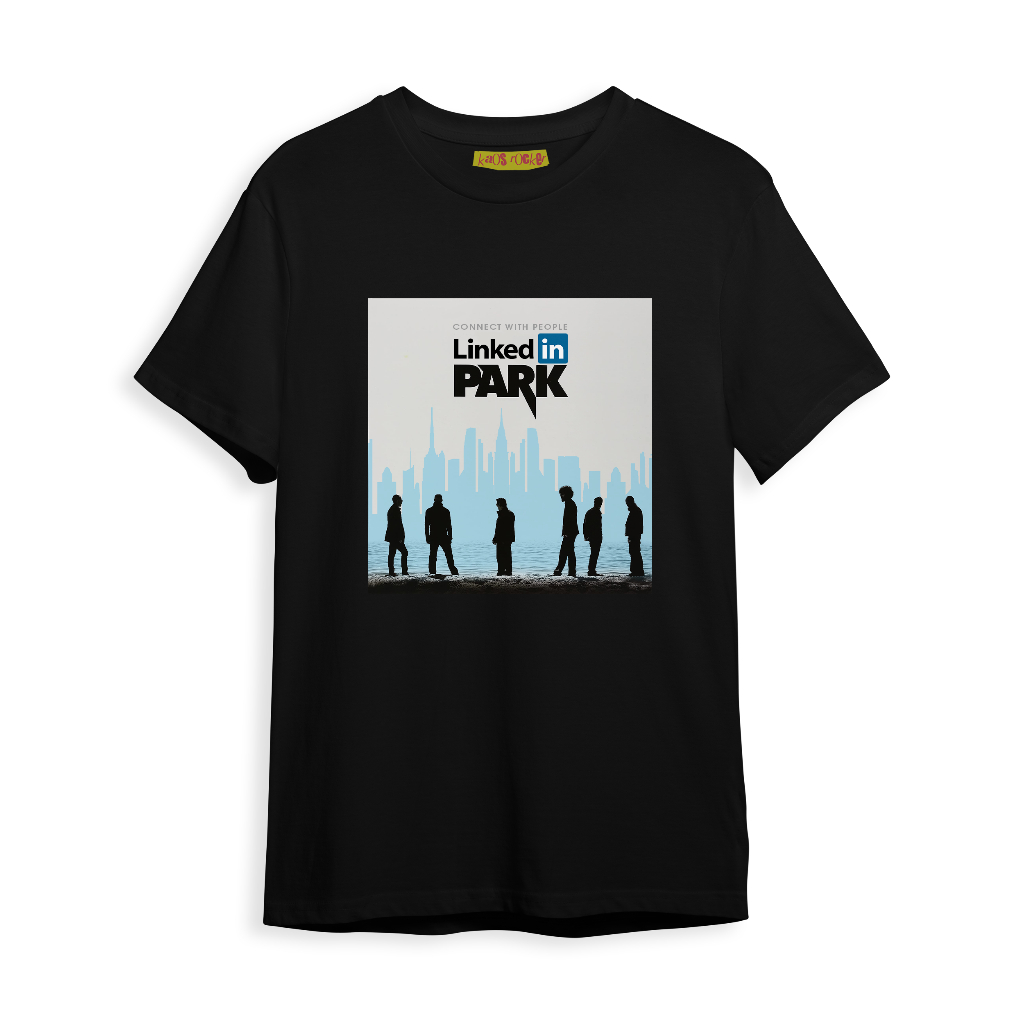 Kaos Band LinkedIn Park | Kaos Band Linkin Park x LinkedIn : Kaos Band Lawak Koleksi Terbatas | Desa