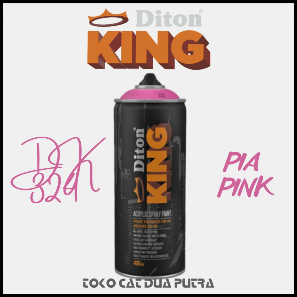 Diton King 400ml DK 324 Pia Pink