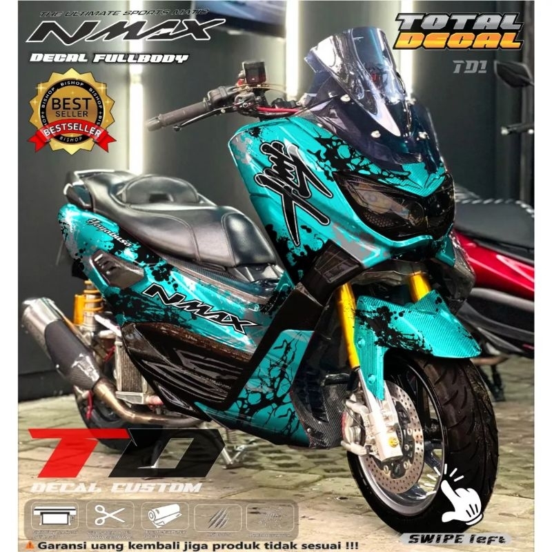 decal nmax hayabusa full body sticker variasi motor nmax