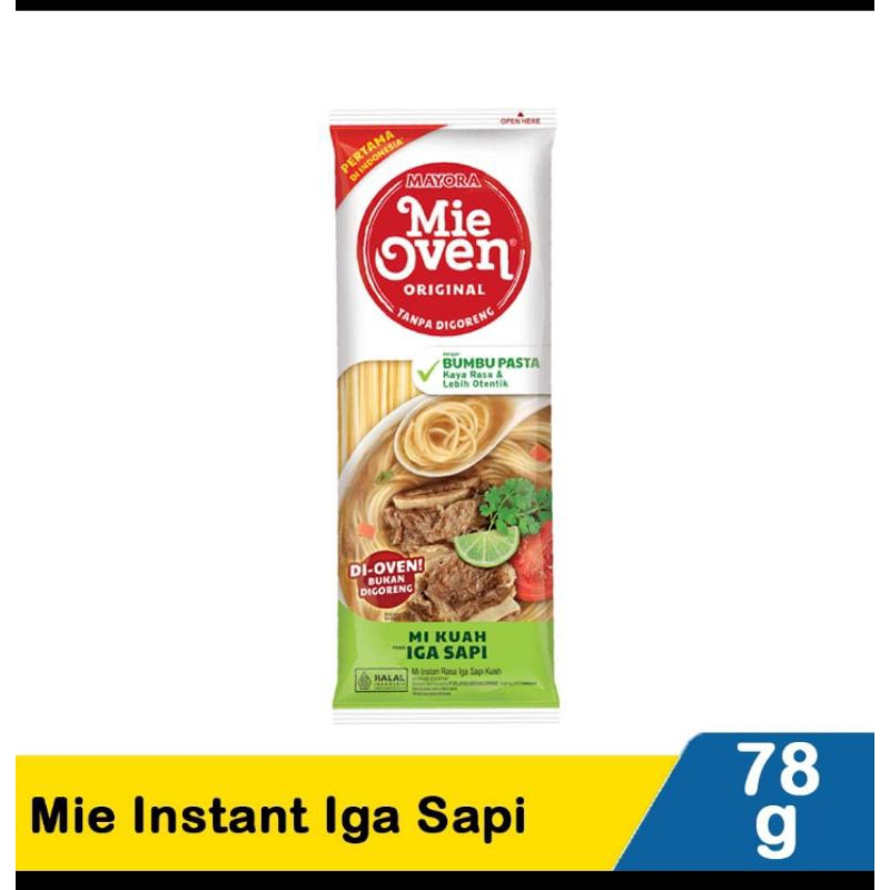 

Mie Oven kuah Rasa IGA SAPI